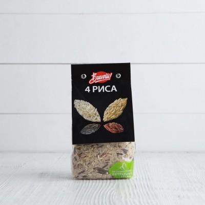 Рис "4 риса", Bravolli, 350г