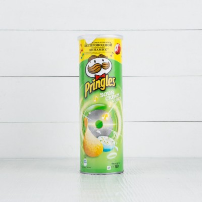 Чипсы картофельные Pringles "Сметана и лук", 165г