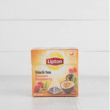 Чай черный с кусочками малины и маракуйи, пирамидки, Lipton, 20шт.