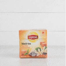 Чай черный с ванилью и кусочками карамели, пирамидки, Lipton, 20шт.