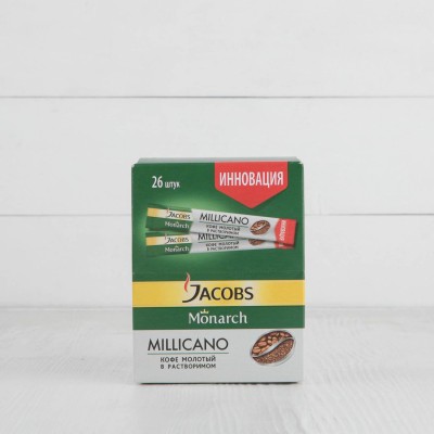 Кофе растворимый Jacobs Monarch Millicano, 26шт