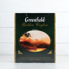 Чай цейлонский Golden Ceylon черный байховый, пакетированный, Greenfield, 100шт.