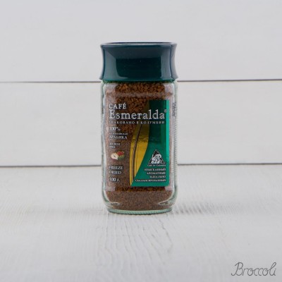 Кофе растворимый сублимированный арабика Cafe Esmeralda Лесной орех, 100г
