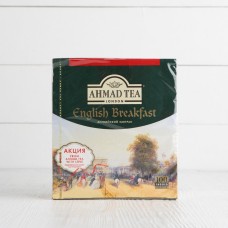 Чай черный "Английский завтрак", пакетированный с ярлычками, Ahmad Tea, 100шт.