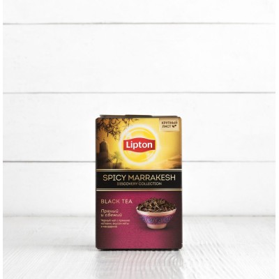 Чай черный Spicy Marrakech, листовой, Lipton, 85г