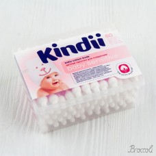 Ватные палочки для детей "Kindii" Cleanic , 60шт.
