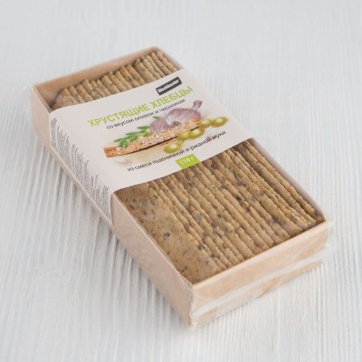 Хлебцы со вкусом оливок и чесноком Blockbuster, 110г