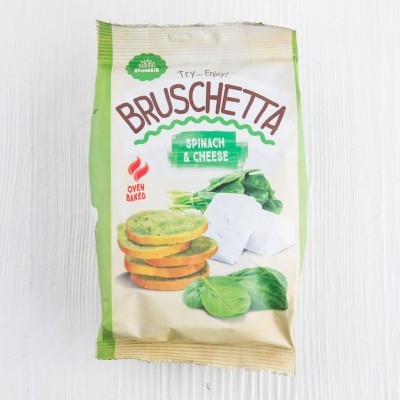 Хлебцы Bruschetta со вкусом шпината и сыра Donia, 70г