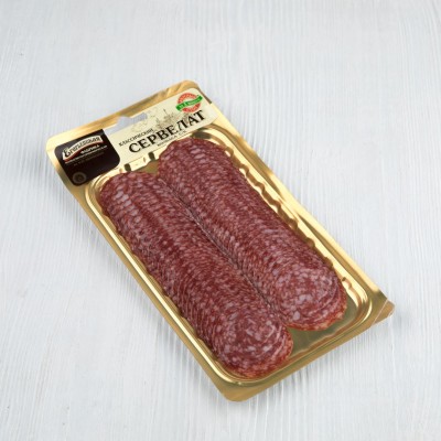 Сервелат сырокопченый "Классический" нарезка, Егорьевская КГФ, 100г
