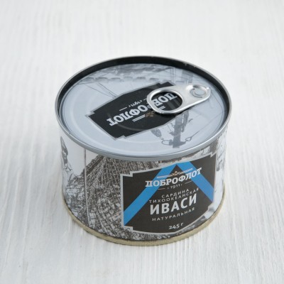 Сардина Иваси натуральная, Доброфлот, 245г
