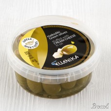 Оливки зеленые фаршированные сыром в масле, Ellenika, 250г