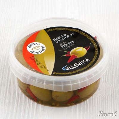 Оливки фаршированные пири-пири в рассоле, Ellenika, 270г