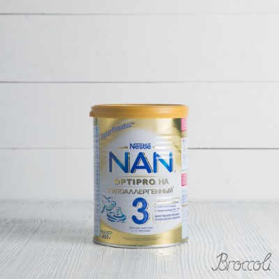 Молочко детское гипоалергенное NAN 3 Optipro HA с 12 мес., 400г