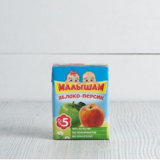 Нектар "Малышам" яблочно-персиковый неосветленный ФрутоНяНя с 5 мес., 200мл