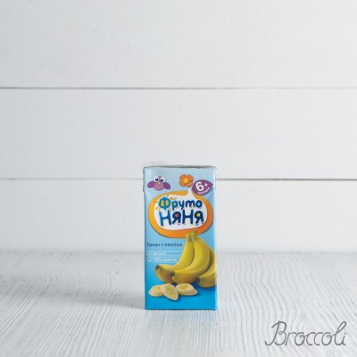 Нектар из бананов с мякотью ФрутоНяНя с 6 мес., 200мл