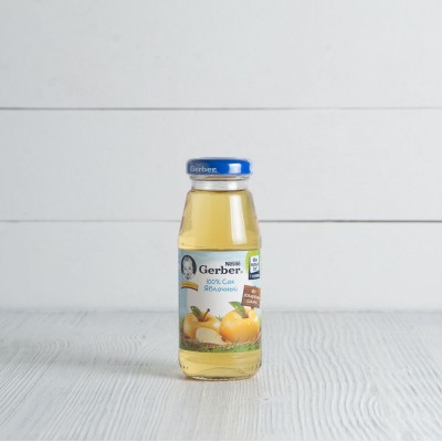 Сок яблочный Gerber с 4 мес., 175г
