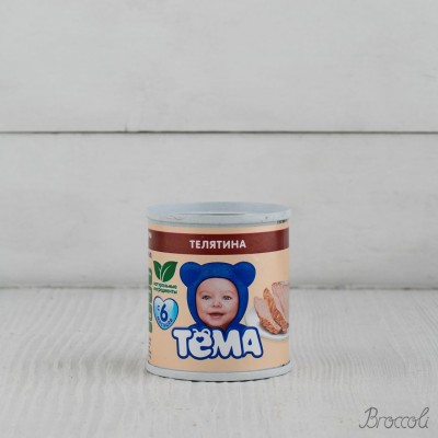 Пюре Тема телятина с 8 мес, 100г