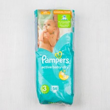 Подгузники Pampers Active Baby-Dry Midi (5-9кг) экономичная упаковка, 54шт.
