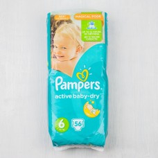Подгузники Pampers Active Baby-Dry Extra Large (от 15кг), 56шт.