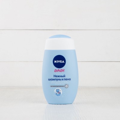 Шампунь мягкий и пена для ванны Nivea "Baby", 200мл