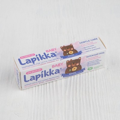 Зубная паста Lapikka Baby "Бережный уход с кальцием и календулой", 45г