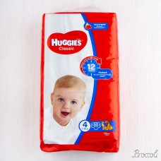 Подгузники Huggies дышащие "Classic Soft&Dry" размер 4 (7-18кг), 50шт.