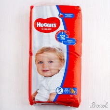 Подгузники Huggies дышащие "Classic Soft&Dry" размер 5 (11-25кг), 58шт.