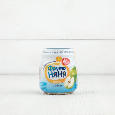 Пюре из яблок с 4 мес, ФрутоНяня, 100г