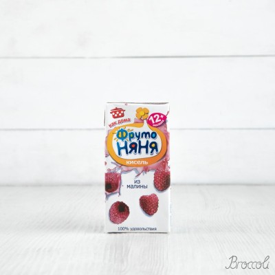 Кисель из малины с 12 мес, ФрутоНяня, 200г