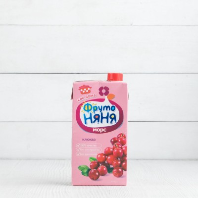 Морс из клюквы с 3 лет, ФрутоНяня, 500мл