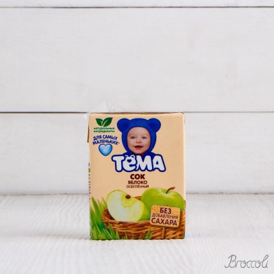 Сок Тема Яблоко осветленное, 200мл