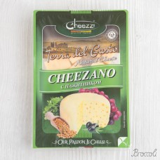 Сыр полутвердый Cheezano с пажитником, 50%, кубики, Cheezzi, 180г