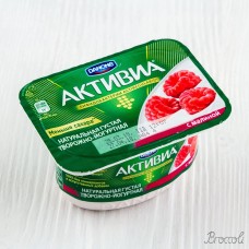 Биопродукт творожно-йогуртный Активиа Малина, Danone, 4,2%, 130г
