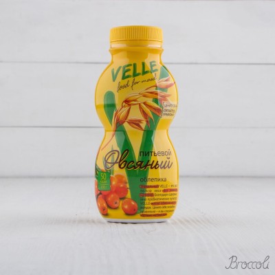 Продукт овсяный ферментированный питьевой "Облепиха" , Velle, 250г