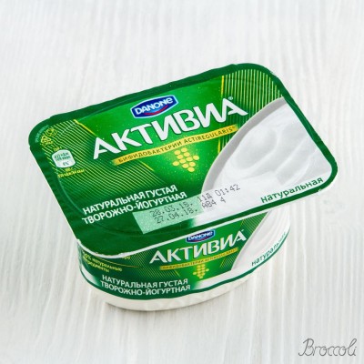 Биопродукт Активиа творожно-йогуртная натуральная, 4,5% Danone, 130г