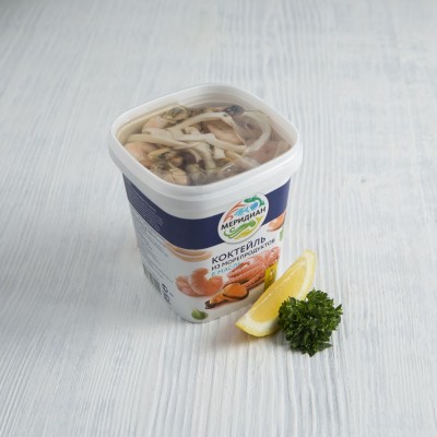 Коктейль из морепродуктов в масле Меридиан, 415г