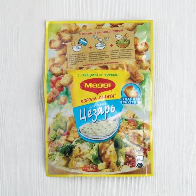 Смесь Maggi Корона салата "Цезарь", с сухариками, 30г