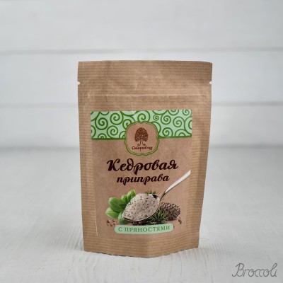 Приправа кедровая "С пряностями", Сибирский кедр, 50г