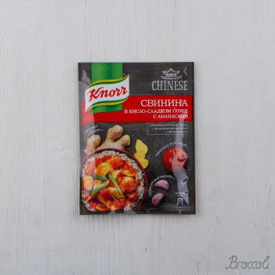 Смесь Knorr На второе "Свинина в кисло-сладком соусе с ананасами", 37г