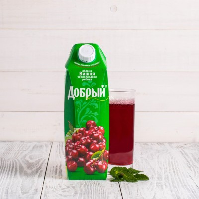 Нектар "Добрый" Яблоко, вишня, черноплодная рябина, 1л
