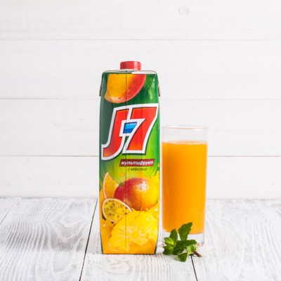 Нектар "J7" Мультифрукт, 0,97л