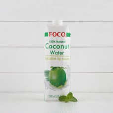 Вода кокосовая 100% натуральная без сахара Foco, 1л