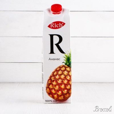 Сок Rich Ананас 100%, 1л