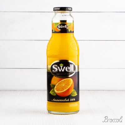 Сок Swell Апельсин 100%, стекло, 750мл