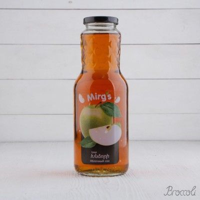 Сок Яблочный без сахара, Mirgs, 1л
