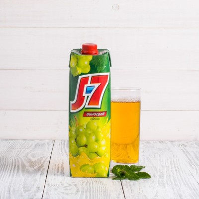 Сок "J7" Виноград, яблоко, 0,97л