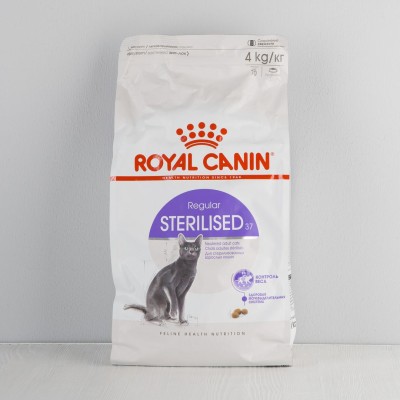 Корм сухой Royal Canin Sterilised 37 для стерилизованных кошек, 4кг