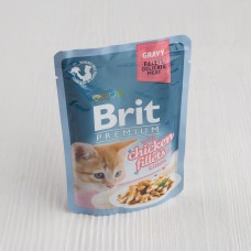 Корм Brit Premium для котят, куриное филе, в соусе, 85г