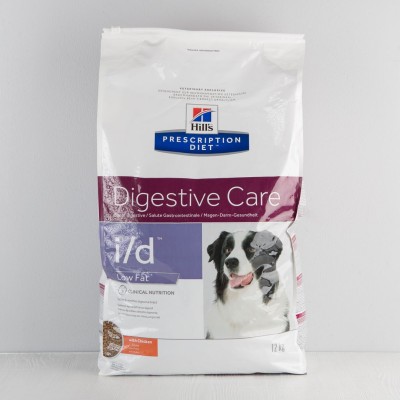 Корм сухой Hill's Diet для собак I/D лечение ЖКТ, Низкокалорийный, 12кг