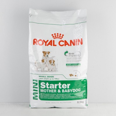 Корм сухой Royal Canin Mini Starter для щенков в период отъема, беременных и кормящих сук, 8,5кг